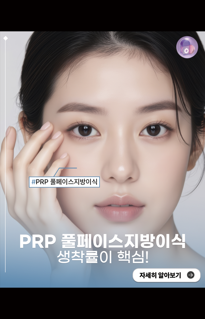 PRP 풀페이스지방이식, 생착률이 핵심!